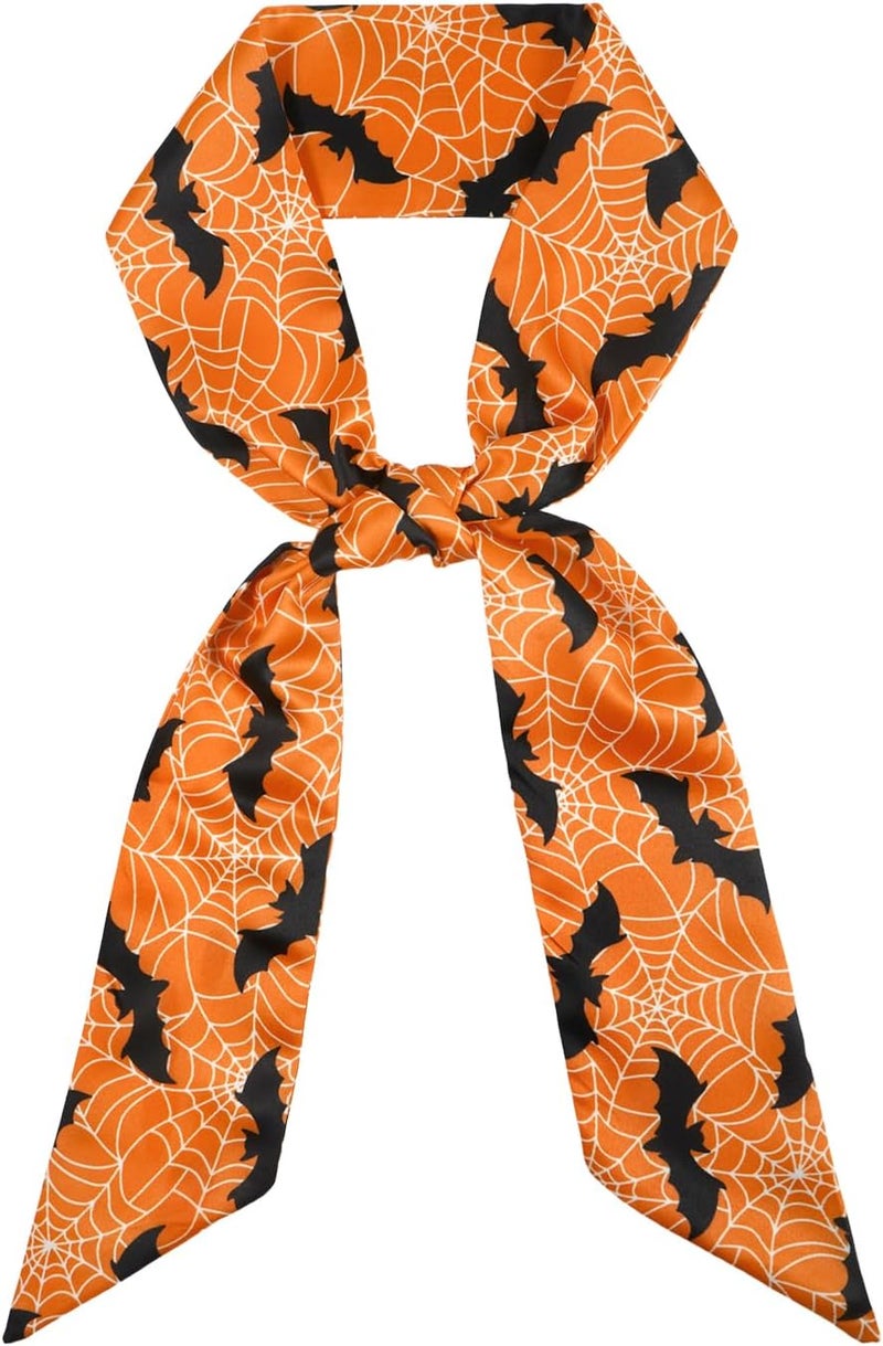 DOCILA Skinny Scarf For Women Fashion Print Silk Feeling Hair Head Scarf Thin Purse Bag Scarves Headband Handbag Accessories - Image 1